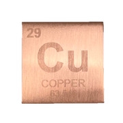 Copper 1.5" Cube - Engraved Periodic Table Symbol Copper 1.5" Cube - Engraved Periodic Table Symbol
