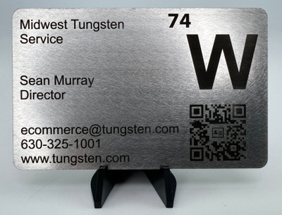 Encased Metal Cards in Tungsten and Steel