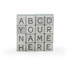 0.5" Engraved Tungsten Letter Cube