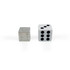 Standard 16mm die next to our 1" tungsten dice