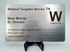 Tungsten Card - Engraved Business Card Template