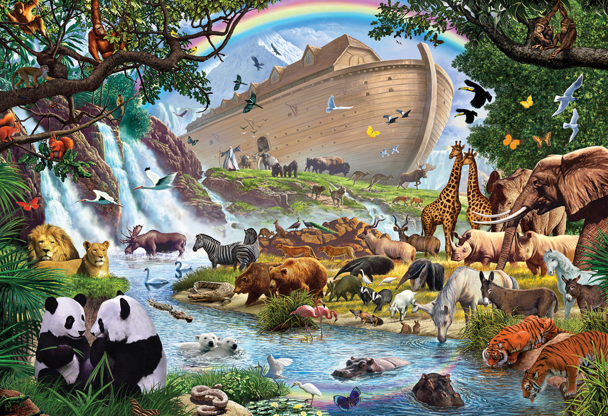Noah's Ark Jigsaw Puzzle | 100 PC - Vermont Christmas Company