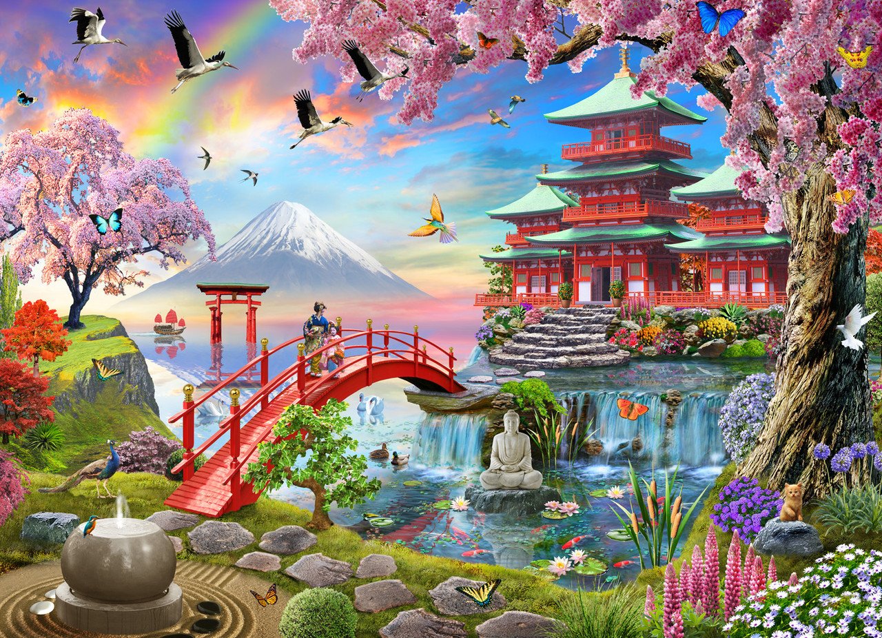 Oliver Ho レコード 8枚セット(Remix盤含) ミニマルテクノ Zen Garden Jigsaw Puzzle | 1000 PC - Vermont Christmas Company