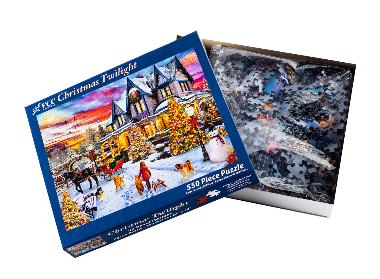 Christmas Twilight Jigsaw Puzzle | 550 PC - Vermont Christmas Company
