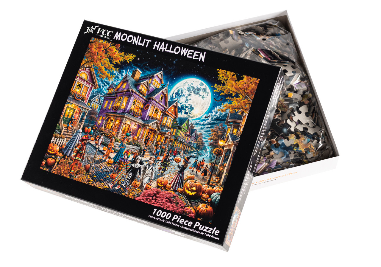 Moonlit Halloween Jigsaw Puzzle | 1000 PC - Vermont Christmas Company