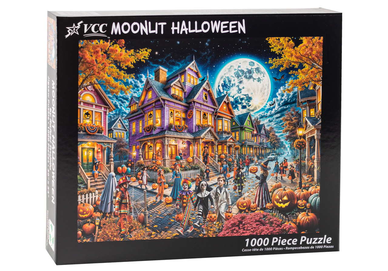 Moonlit Halloween Jigsaw Puzzle | 1000 PC - Vermont Christmas Company