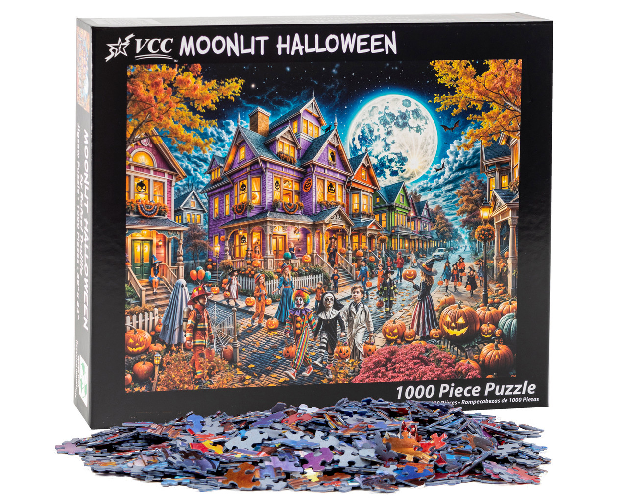 Moonlit Halloween Jigsaw Puzzle | 1000 PC - Vermont Christmas Company