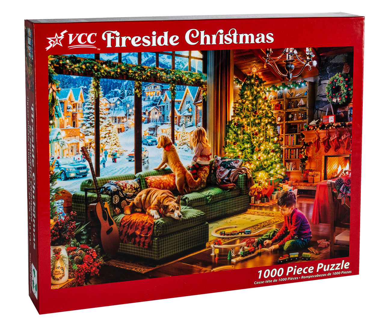 Fireside Christmas Jigsaw Puzzle | 1000 PC - Vermont Christmas Company