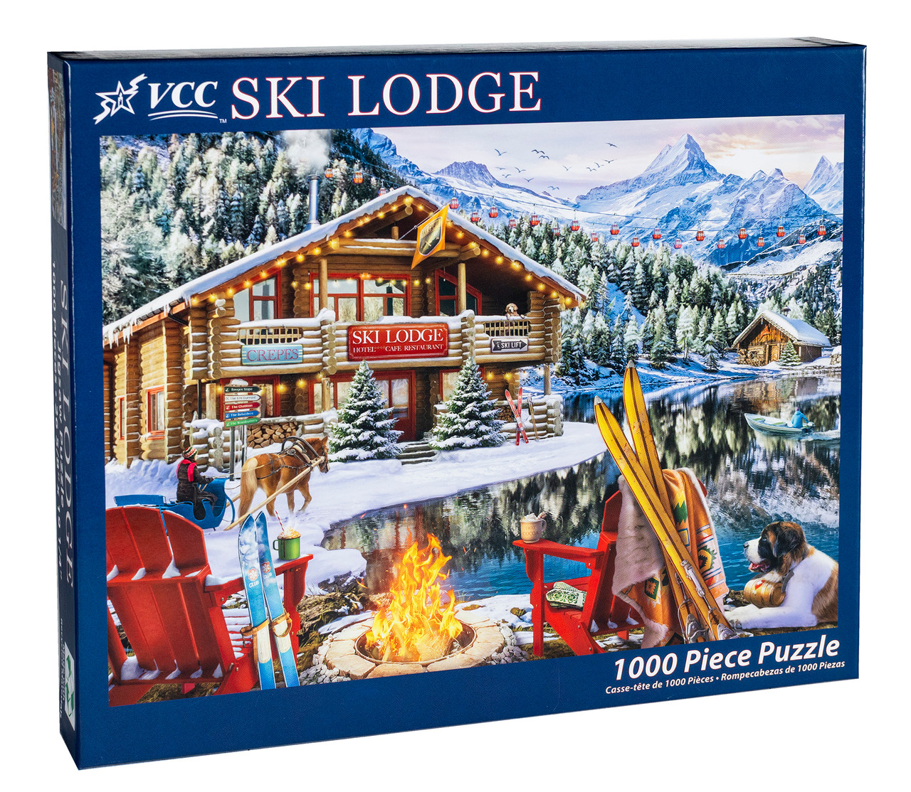 Ski Lodge Jigsaw Puzzle | 1000 PC - Vermont Christmas Company