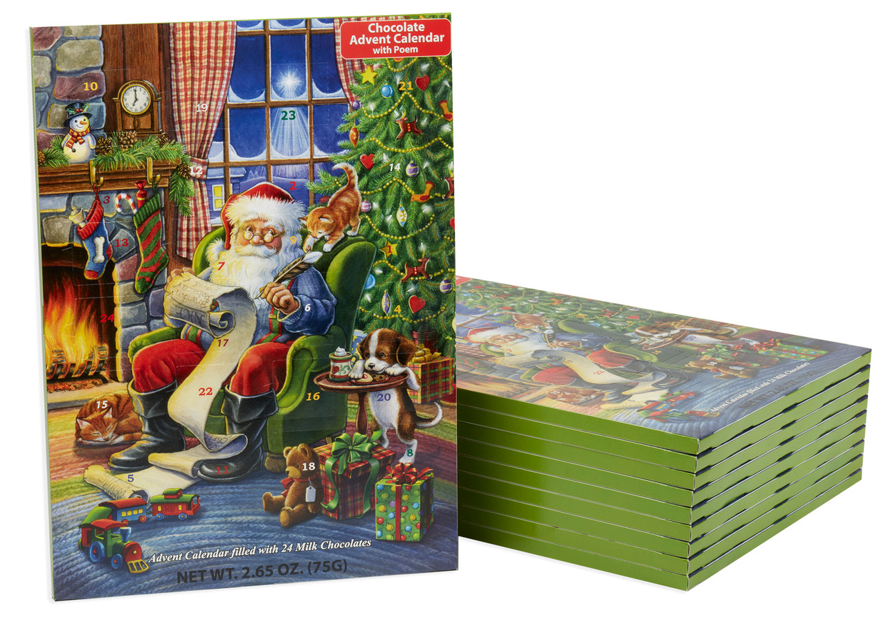 Naughty or Nice Chocolate Advent Calendar - Set of 10
