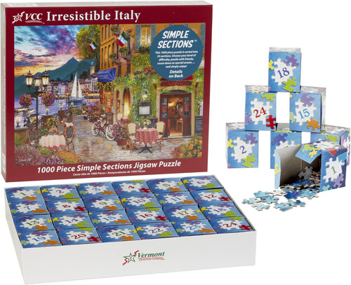 Sleepy Time Simple Sections Jigsaw Puzzle | 1000 PC - Vermont