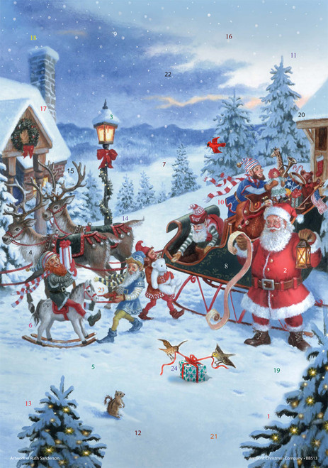 Christmas Eve Advent Calendar w/ Env Christmas Eve Advent Calendar w/ Env
