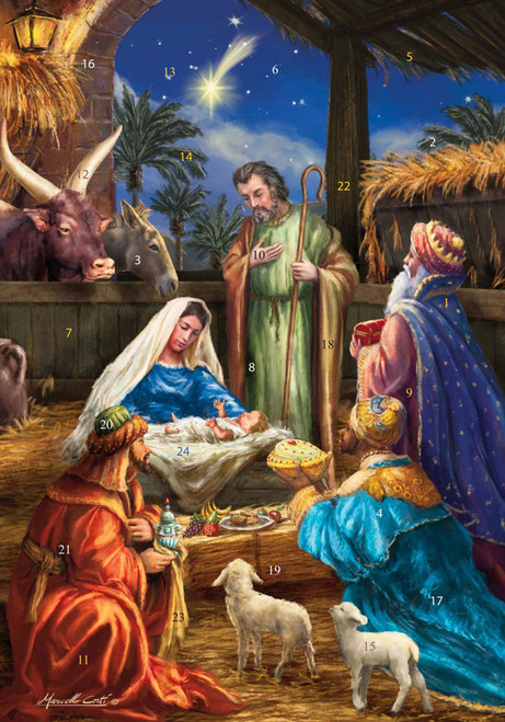 Blessed Nativity Greeting Card Advent Calendar Blessed Nativity Greeting Card Advent Calendar