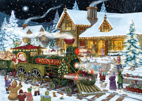 Whistle Stop Christmas Cards - Set of 100