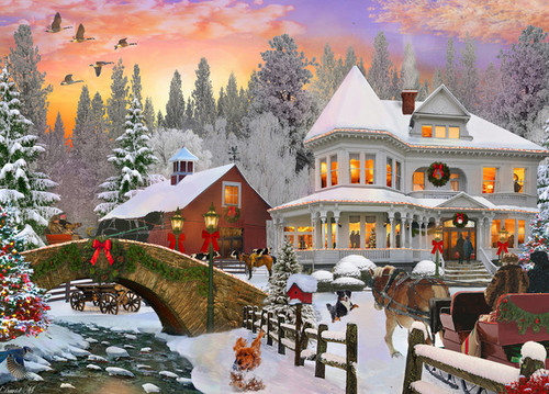 Country Christmas Christmas Cards - Set of 100 Country Christmas Christmas Cards - Set of 100