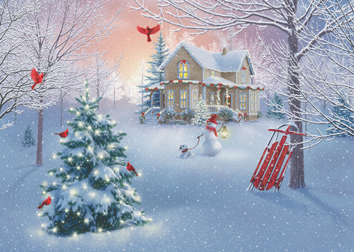 Home for Christmas Christmas Cards - Set of 100 Home for Christmas Christmas Cards - Set of 100