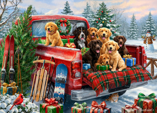 Christmas Tailgate Tails Jigsaw Puzzle | 1000 PC