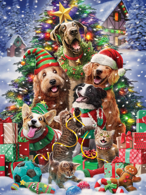 Christmas Pets Jigsaw Puzzle | 550 PC