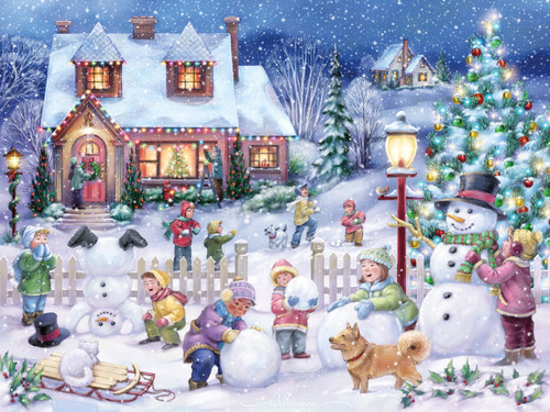 Snowman Celebration Jigsaw Puzzle | 550 PC