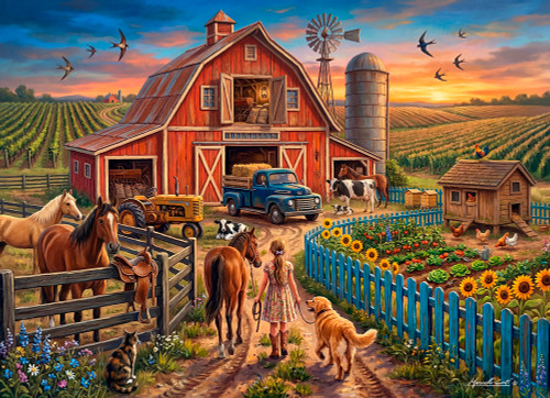 Farmyard Friends Jigsaw Puzzle | 1000 PC