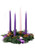 Purple Ribbon Advent Wreath
