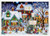 Assorted Traditional Advent Calendars - Set of 5 Nostalgic Holiday Designs