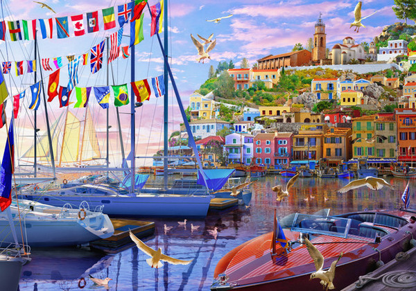 Boat Harbor Jigsaw Puzzle | 1000 PC