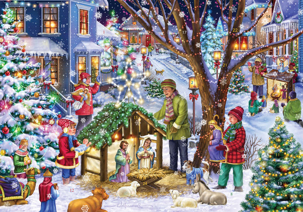Neighborhood Nativity Advent Calendar