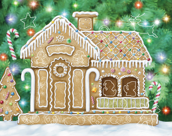 Gingerbread House Sticker Advent Calendar