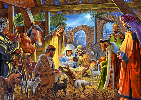 Box Joyous Nativity Christmas Cards