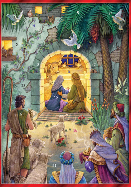 Peaceful Nativity Greeting Card Advent Calendar Peaceful Nativity Greeting Card Advent Calendar