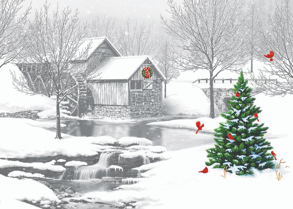 A Winter Evening Christmas Cards - Set of 100