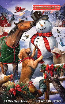Winter Farm Fun Chocolate Advent Calendar