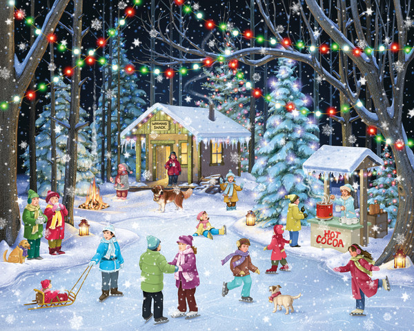 Woodland Skaters Jigsaw Puzzle  | 1000 PC
