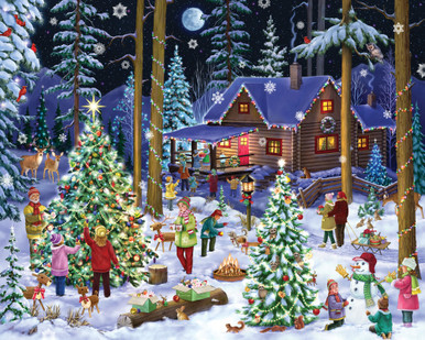 Christmas Retreat Jigsaw Puzzle | 1000 PC - Vermont Christmas Company
