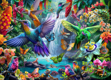 Hummingbirds Jigsaw Puzzle | 1000 PC - Vermont Christmas Company