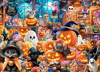 Halloween Havoc Jigsaw Puzzle | 1000 PC - Vermont Christmas Company