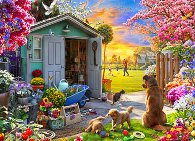 Backyard Bliss Jigsaw Puzzle | 1000 PC - Vermont Christmas Company
