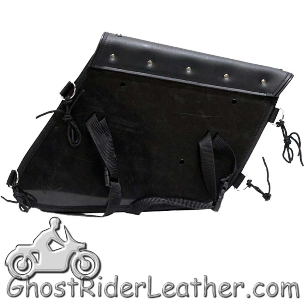 Swing Arm Bag - PVC - Right - Studs - Motorcycle Storage -  SD4093-STUD-SOLO-DL