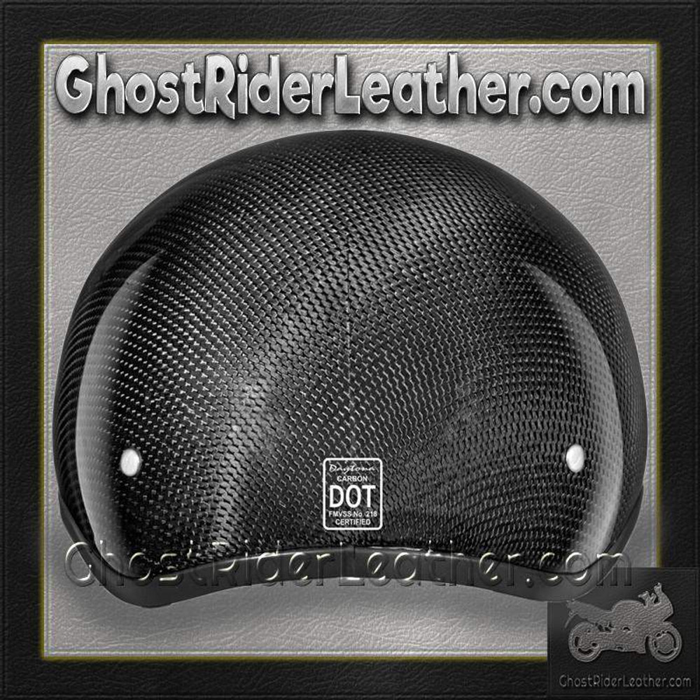 Real Carbon Fiber DOT Daytona Skull Cap Motorcycle Helmet With Or Without Visor - SKU D2-G-GNS-DH