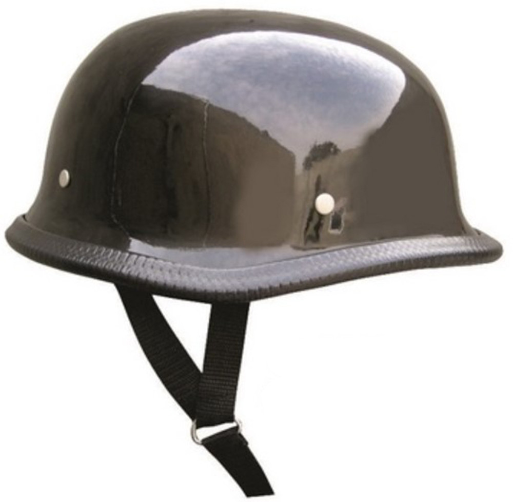 Novelty Motorcycle Helmet Gloss Black German AL3802AL