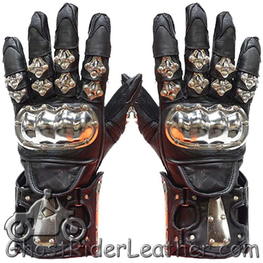 Metal on sale motorcycle gloves