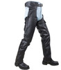 Plain Motorcycle Leather Chaps for Men or Women - SKU C4325-04-DL