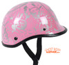 Novelty Motorcycle Helmet - Skull Boneyard Colors - Jockey Polo - BY-POLO-NOV-HI