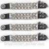 Set of Four Rose and Stem Vest Extenders with Chrome Chain - AC1070-DL