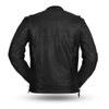 Leather Motorcycle Jacket - Men's - Black - Up To Size 8XL - Raider - FIM263CDMZ-FM