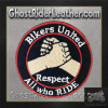 Vest Patches - Two Bikers United Respect All Who Ride - PAT-D575-DL