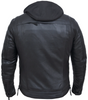 UNIK Men's Durango Grey Premium Leather Jacket With Hoodie - SKU 6905-AGR-UN