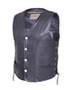 Leather Motorcycle Vest - Men's - Up To 7XL - Ultra - Braid - 319-00-UN