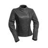 Leather Jacket - Women's - Racer - Anthracite or Whiskey - WBL1587-FM
